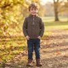 NTX008: Boys Cable Knit Jumper- Brown (12 months- 7 Years)